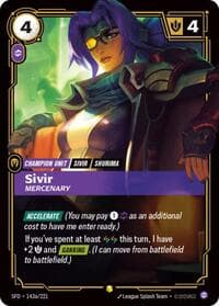 Sivir, Mercenary (Alternate Art) - Spiritforged - Riftbound: League of Legends Trading Card Game card