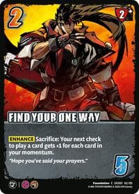 FIND YOUR ONE WAY - GUILTY GEAR -STRIVE- - UniVersus card