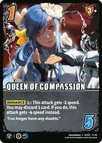 QUEEN OF COMPASSION - GUILTY GEAR -STRIVE- - UniVersus card