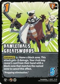 RAMLETHAL'S GREATSWORDS - GUILTY GEAR -STRIVE- - UniVersus card