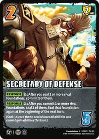 SECRETARY OF DEFENSE - GUILTY GEAR -STRIVE- - UniVersus card