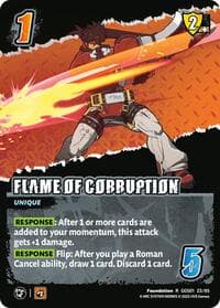 FLAME OF CORRUPTION - GUILTY GEAR -STRIVE- - UniVersus card