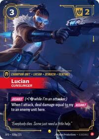 Lucian, Gunslinger (Alternate Art) - Spiritforged - Riftbound: League of Legends Trading Card Game card