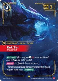 Rek'Sai, Breacher (Alternate Art) - Spiritforged - Riftbound: League of Legends Trading Card Game card