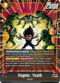 Vegeta : Youth - Saiyan's Pride - Dragon Ball Super: Fusion World card