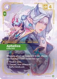 Aphelios, Exalted (Signature) - Spiritforged - Riftbound: League of Legends Trading Card Game card