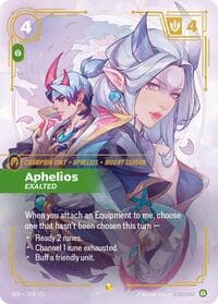 Aphelios, Exalted (Overnumbered) - Spiritforged - Riftbound: League of Legends Trading Card Game card