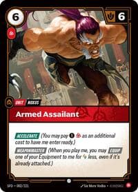 Armed Assailant - Spiritforged - Riftbound: League of Legends Trading Card Game card