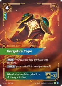 Forgefire Cape - Spiritforged - Riftbound: League of Legends Trading Card Game card
