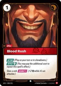 Blood Rush - Spiritforged - Riftbound: League of Legends Trading Card Game card