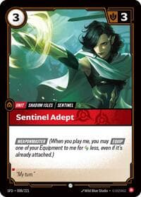 Sentinel Adept - Spiritforged - Riftbound: League of Legends Trading Card Game card