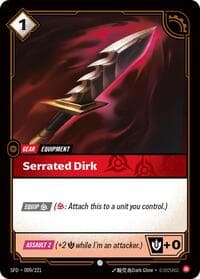 Serrated Dirk - Spiritforged - Riftbound: League of Legends Trading Card Game card