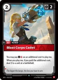 Blast Corps Cadet - Spiritforged - Riftbound: League of Legends Trading Card Game card