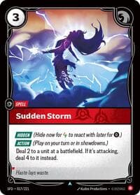 Sudden Storm - Spiritforged - Riftbound: League of Legends Trading Card Game card