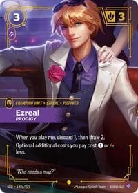 Ezreal, Prodigy (Alternate Art) - Spiritforged - Riftbound: League of Legends Trading Card Game card