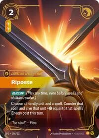 Riposte - Spiritforged - Riftbound: League of Legends Trading Card Game card