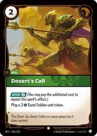 Desert's Call - Spiritforged - Riftbound: League of Legends Trading Card Game card