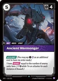 Ancient Warmonger - Spiritforged - Riftbound: League of Legends Trading Card Game card