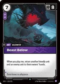 Beast Below - Spiritforged - Riftbound: League of Legends Trading Card Game card