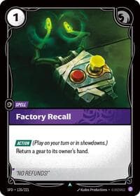 Factory Recall - Spiritforged - Riftbound: League of Legends Trading Card Game card