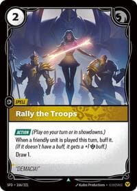 Rally the Troops - Spiritforged - Riftbound: League of Legends Trading Card Game card