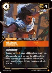 Akshan, Mischievous - Spiritforged - Riftbound: League of Legends Trading Card Game card