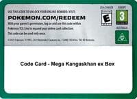 Code Card - Mega Kangaskhan ex Box - Miscellaneous Cards & Products - Pokemon card