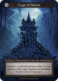 Cage of Sidrak - Gothic - Sorcery: Contested Realm card