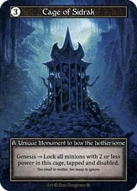 Cage of Sidrak (Foil) - Gothic - Sorcery: Contested Realm card
