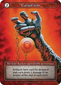 Cursed Iron (Foil) - Gothic - Sorcery: Contested Realm card