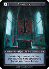 Desecrate (Foil) - Gothic - Sorcery: Contested Realm card