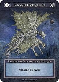 Gibbous Nightgaunts (Foil) - Gothic - Sorcery: Contested Realm card