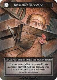Makeshift Barricade (Foil) - Gothic - Sorcery: Contested Realm card