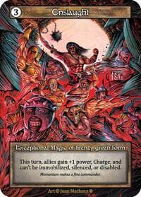 Onslaught (Foil) - Gothic - Sorcery: Contested Realm card