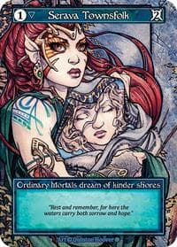 Serava Townsfolk (Foil) - Gothic - Sorcery: Contested Realm card