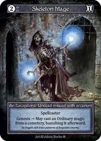 Skeleton Mage (Foil) - Gothic - Sorcery: Contested Realm card