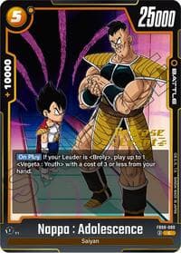 Nappa : Adolescence - Saiyan's Pride Release Event Cards - Dragon Ball Super: Fusion World card