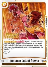 Immense Latent Power - Saiyan's Pride Release Event Cards - Dragon Ball Super: Fusion World card