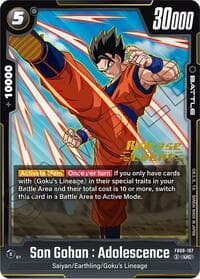 Son Gohan : Adolescence - FB08-107 - Saiyan's Pride Release Event Cards - Dragon Ball Super: Fusion World card