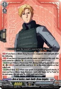 Hero of Justice, Lewis Smith (Brave Knights) - DZ-BT11: Symphony of Might & Bloom - Cardfight Vanguard card
