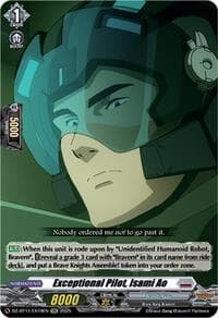 Exceptional Pilot, Isami Ao - DZ-BT11: Symphony of Might & Bloom - Cardfight Vanguard card