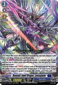 Demonic Jewel Dragon, Lavenajader - DZ-BT11: Symphony of Might & Bloom - Cardfight Vanguard card