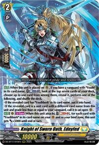 Knight of Sworn Oath, Ednyfed - DZ-BT11: Symphony of Might & Bloom - Cardfight Vanguard card