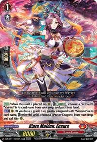 Blaze Maiden, Eesure - DZ-BT11: Symphony of Might & Bloom - Cardfight Vanguard card