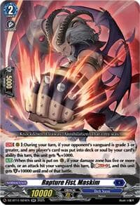 Rapture Fist, Maskim - DZ-BT11: Symphony of Might & Bloom - Cardfight Vanguard card