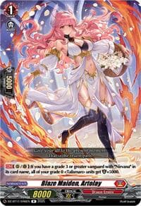 Blaze Maiden, Artolay - DZ-BT11: Symphony of Might & Bloom - Cardfight Vanguard card