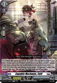 Capable Mechanic, Fafil - DZ-BT11: Symphony of Might & Bloom - Cardfight Vanguard card