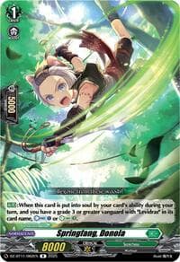 Springfang, Donola - DZ-BT11: Symphony of Might & Bloom - Cardfight Vanguard card