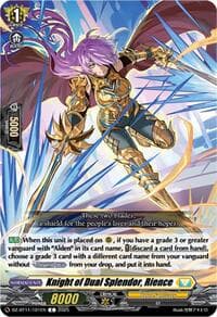 Knight of Dual Splendor, Rience - DZ-BT11: Symphony of Might & Bloom - Cardfight Vanguard card