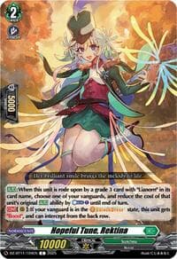 Hopeful Tune, Rektina - DZ-BT11: Symphony of Might & Bloom - Cardfight Vanguard card